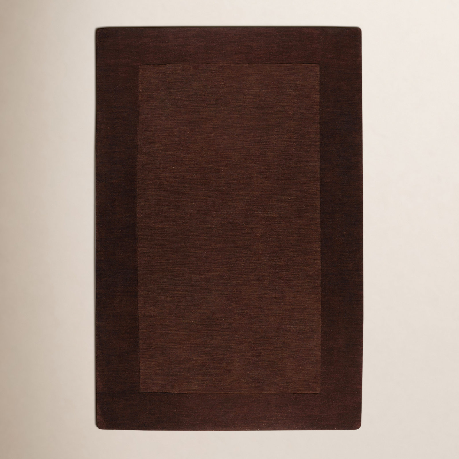 Dolma Handmade Wool Brown Rug, Rectangle 8' x 11'