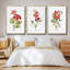 Ensemble de 3 pièces encadrées sur toile géranium écarlate-97706593-97706594