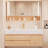 Log style simple fashion bathroom cabinet