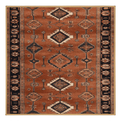 Tapis brun lavable à la machine