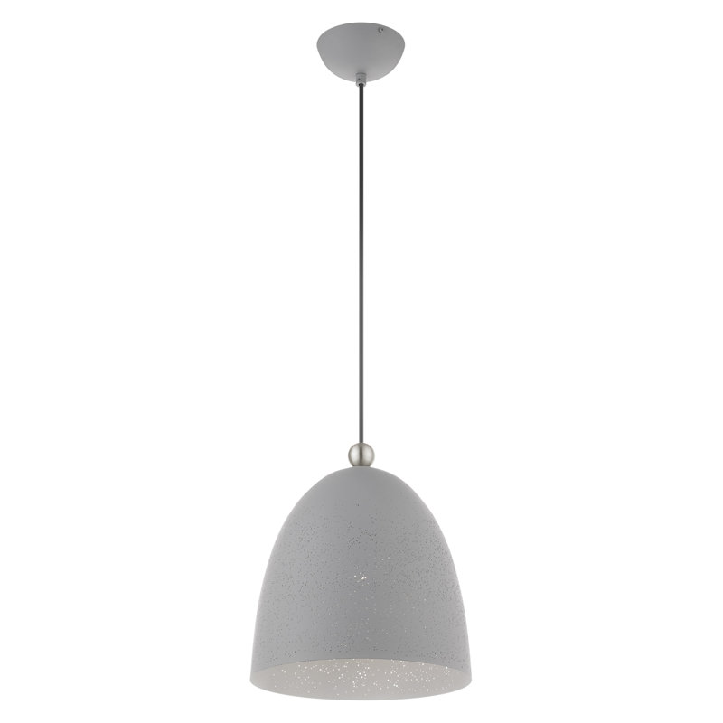 Ashkon 1 - Light Single Pendant, Nordic Grey, 110"H x 12"W x 12"D