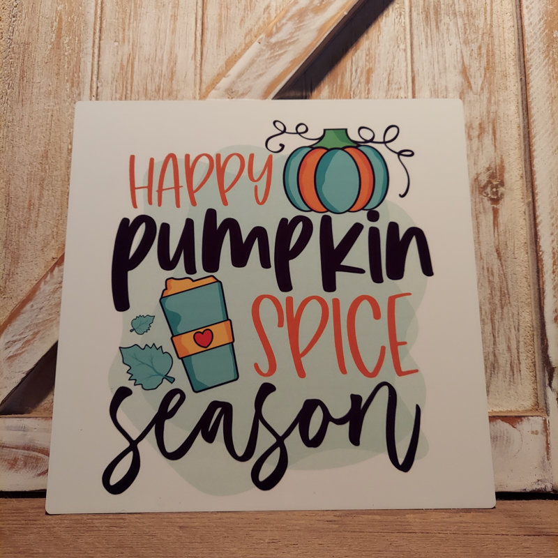 Couronne en maille 8 po Happy Pumpkin