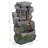 Halloway Resin Towering Cave Rustic Gray Indoor Tabletop Fountain