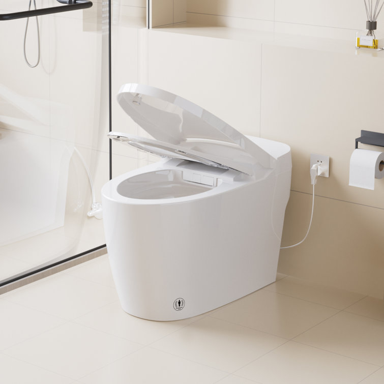 SUPERFLO Smart Tankless Toilet with Auto Flush, One-Piece Smart