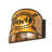 12" Wide Personalized Black Dog Lodge Wall Sconce
