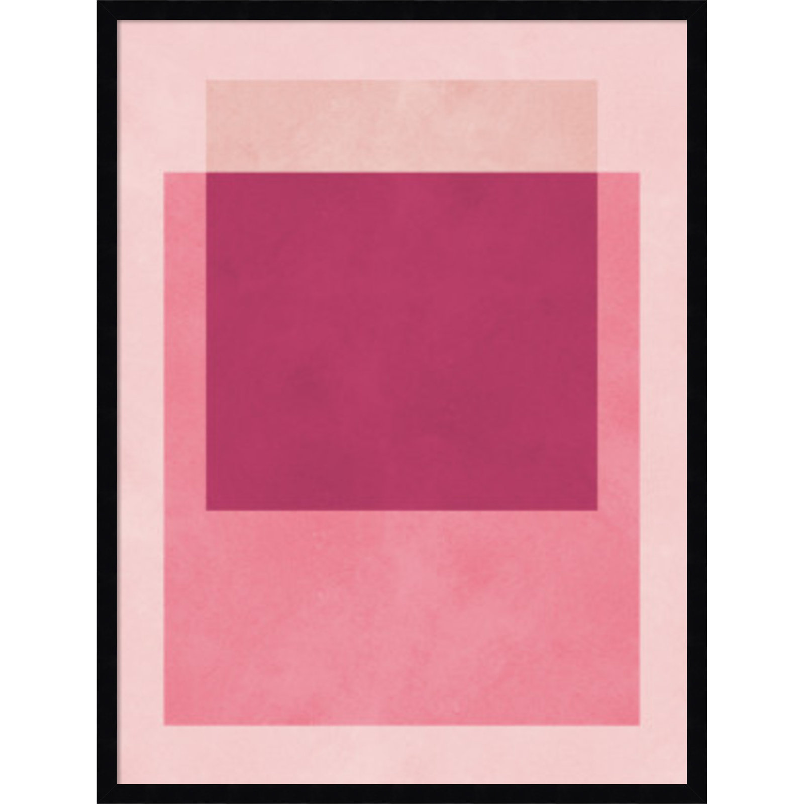 Overlapping geometry 12 by Norvin Wood Framed Wall Art Print, 33" H x 25" W, Black