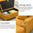 40.8" Corduroy Upholstered Sofa-291059357