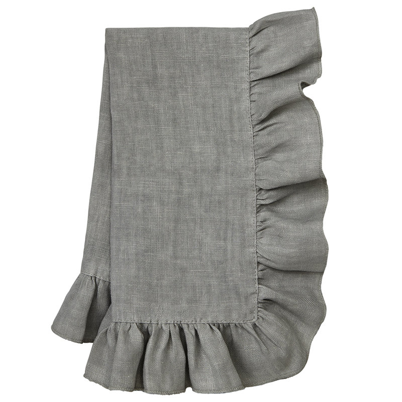 Lucca Linen Square Napkins, Gray