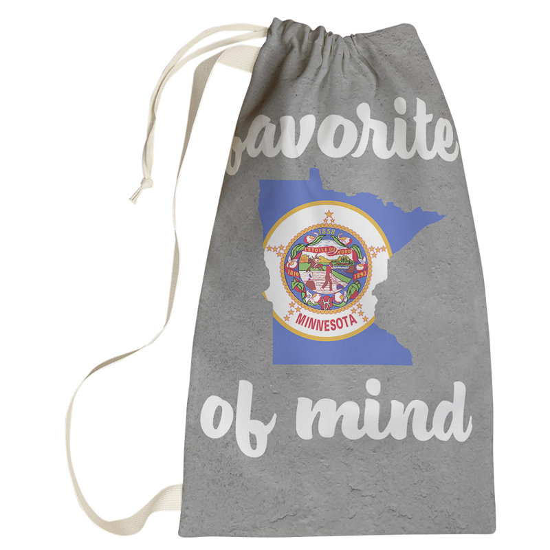 Fabric Laundry Bag with Handles, Small (64" H x 20" W x 1.5" D), Minnesota