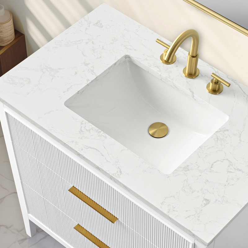 Emma 36" W Single Vanity, White