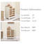 Armoire de rangement avec poignée rétro