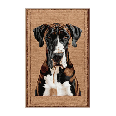 Washable Great Dane Dogs Area Rug