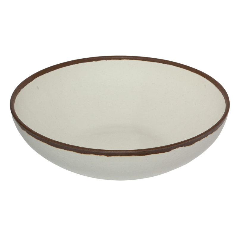 GET Bol de service en plastique, 13.5", Crème