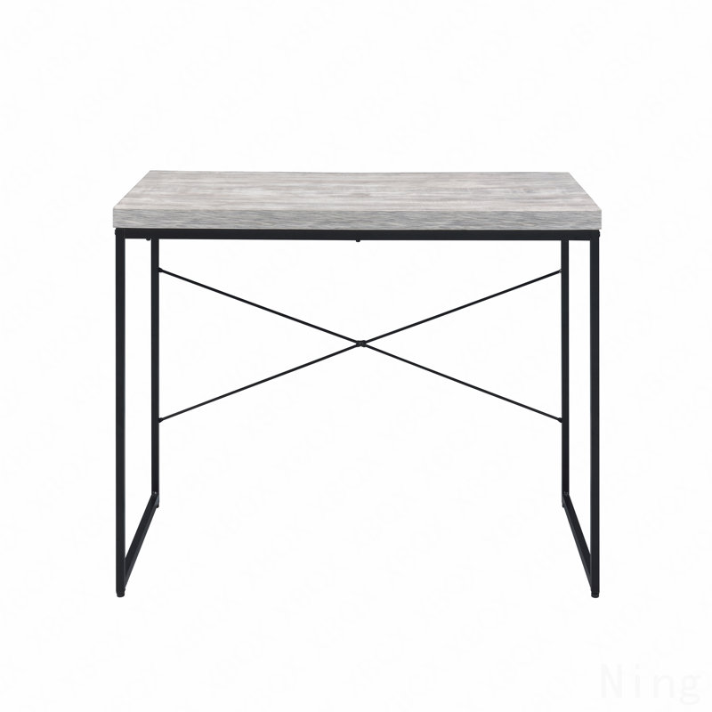 Antique White & Black Finish Writing Desk, Antique White