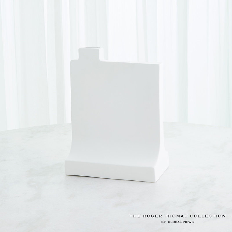 Icon Vase-Matte White-Med