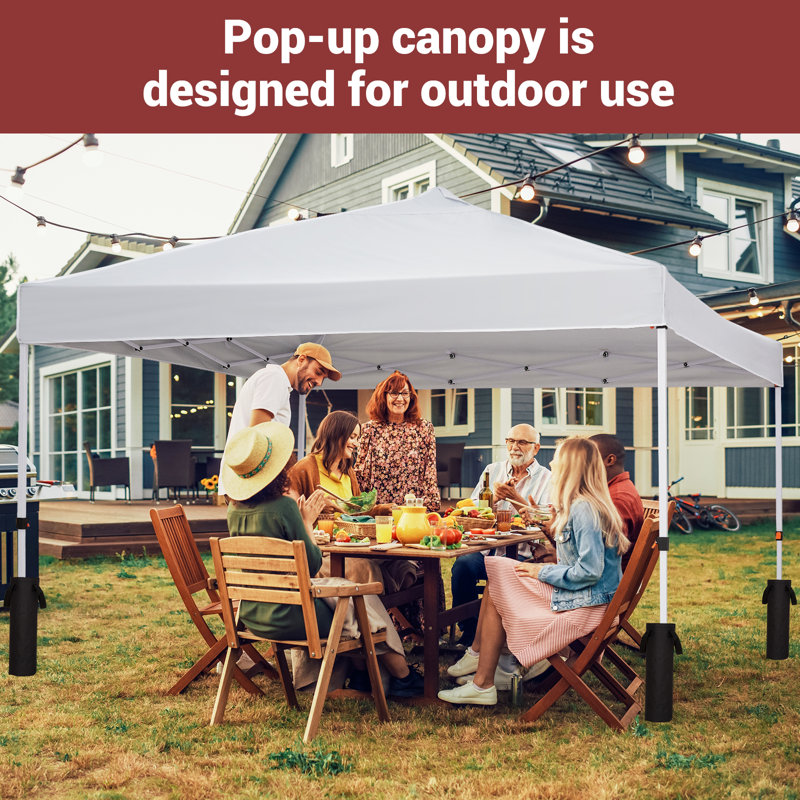 Canopy Tent with Mesh Sidewalls Waterproof Gazebo Shelter Portable Folding Tent for Camping Patio Backyard Events
