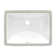 Ruvati 17 x 12 inch Undermount Bathroom Sink White Rectangular Porcelain Ceramic with Overflow