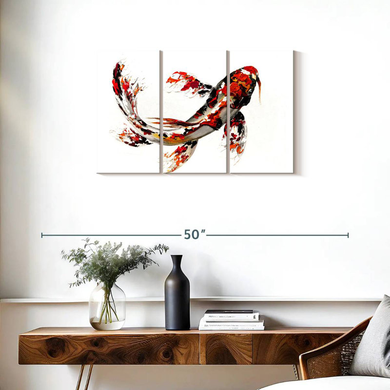 Brampt Single Koi Fish, 20" H x 33" W