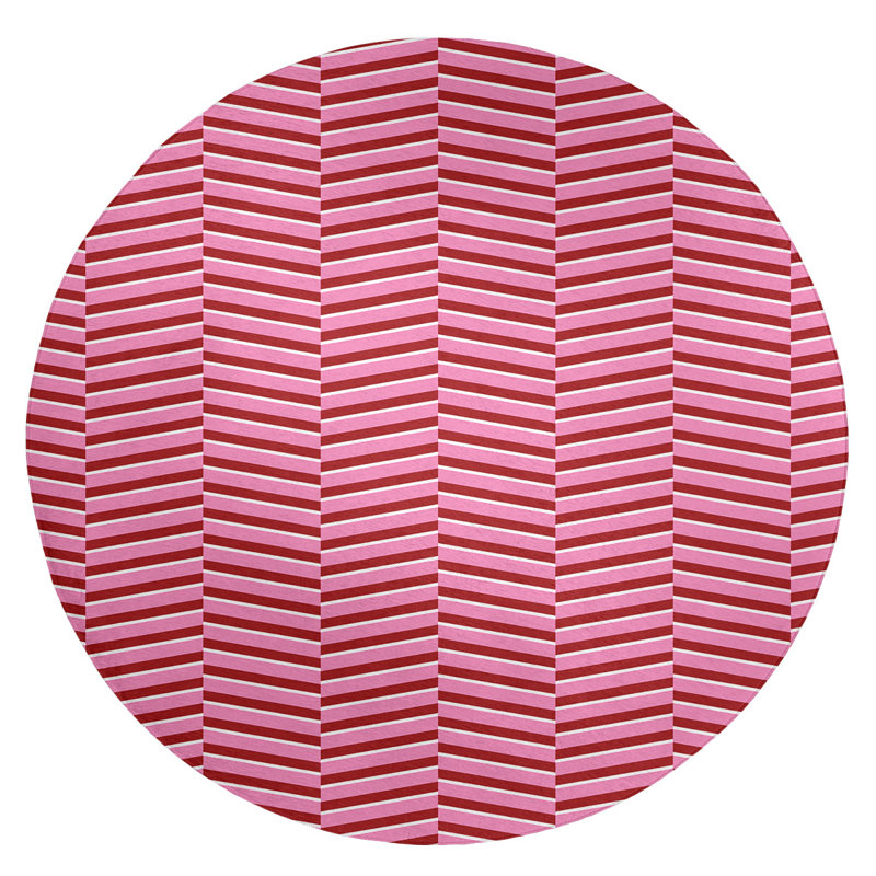 Chenille Indoor Rug, Round 5'