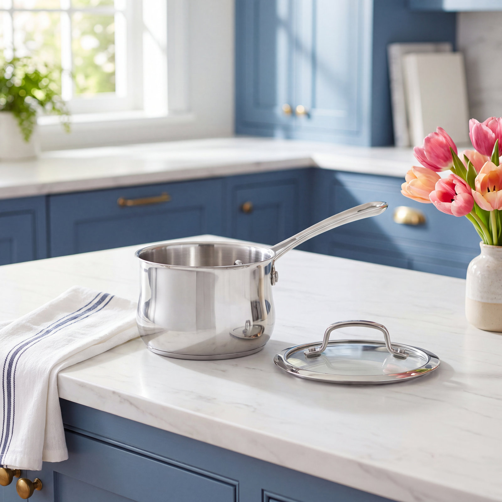 Cuisinart Stainless Steel Saucepan with Lid, 1 qt.