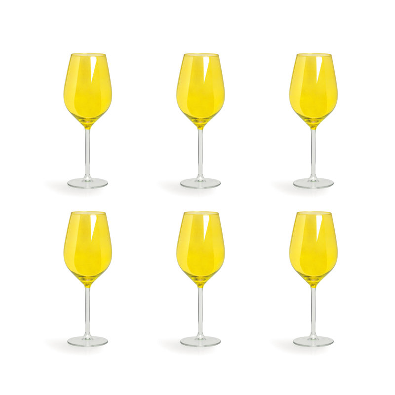 500 ml Wine Glass Set, Yellow