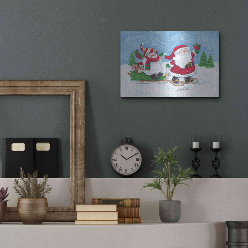«Getting The Christmas Tree» par Diane Kater, H 12 po x l 16 po