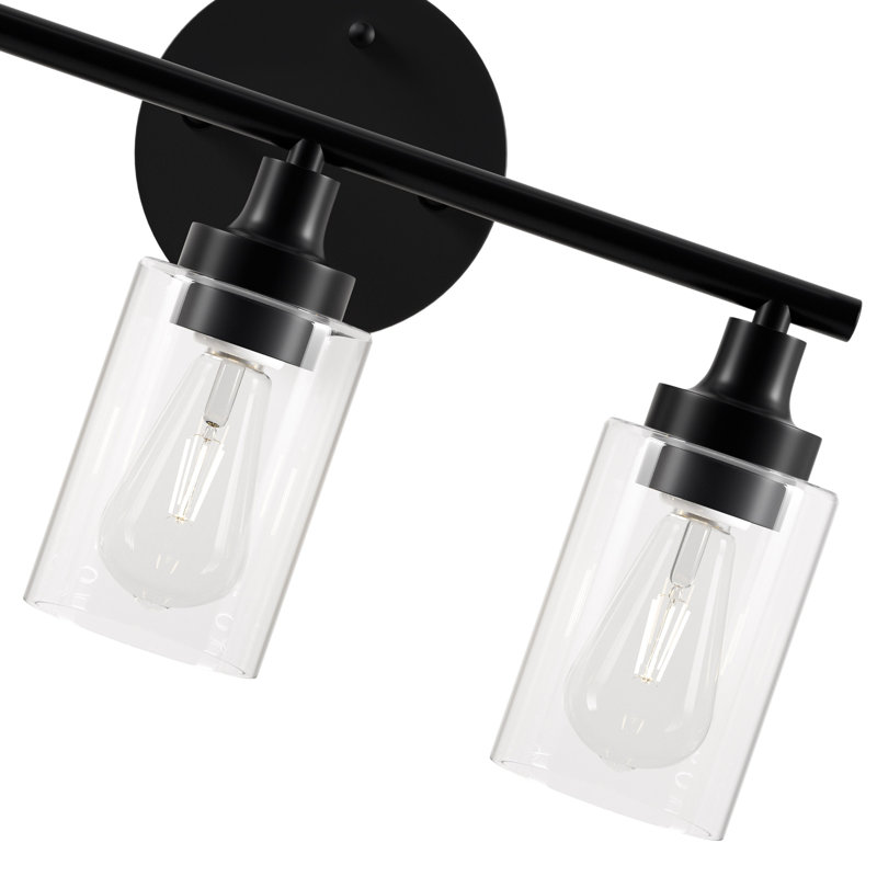 Éclairage pour salle de bain 3 lumières Rayden, Noir