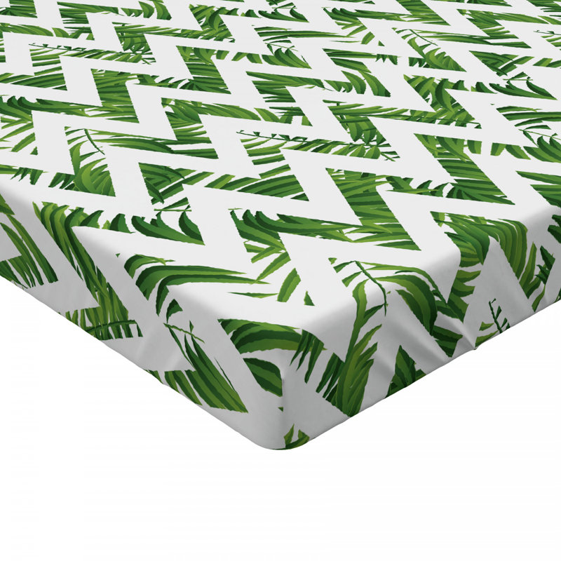 Microfiber Chevron Fitted Sheet, Full Fitted Sheet