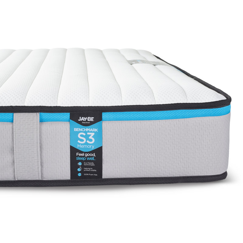 Jay-Be Benchmark S3 Memory Eco-Friendly Mattress, Single (3')