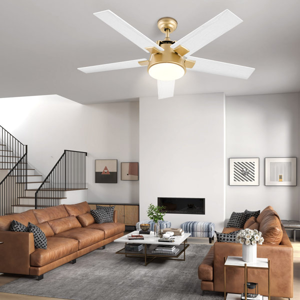 Wade Logan® Arpa 52'' Ceiling Fan With Led Lights & Reviews 