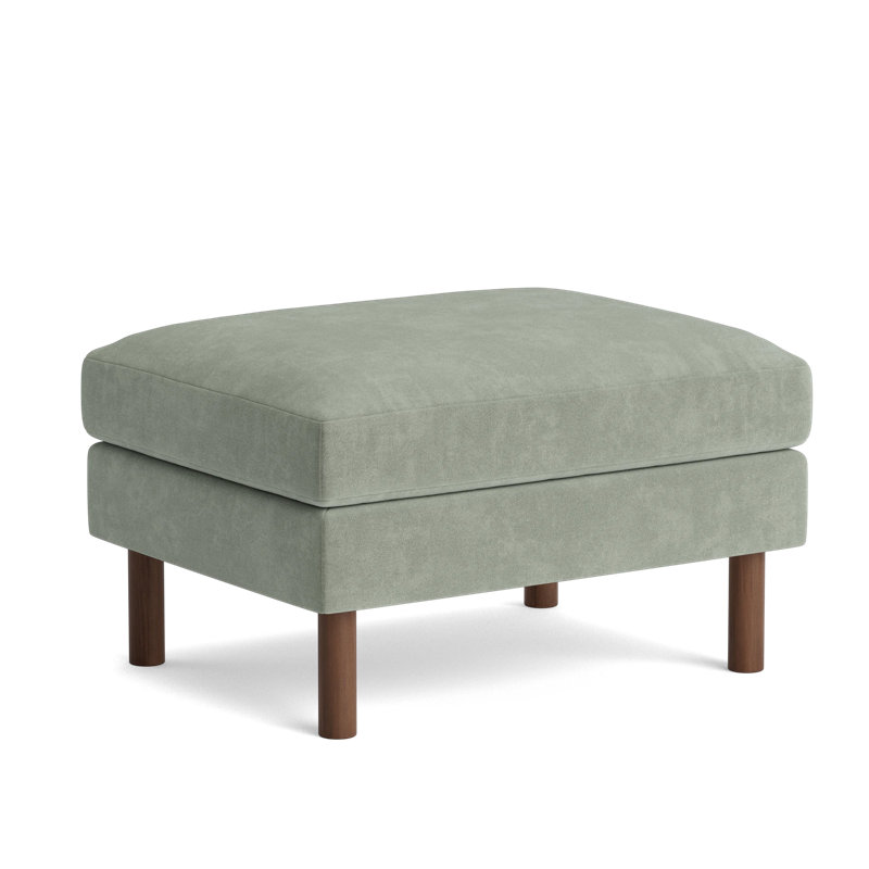 Laguna Ottoman, Velvet - Sage