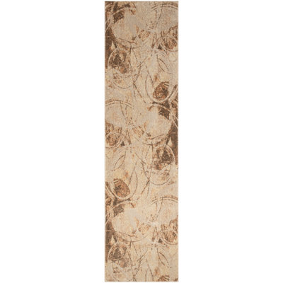 Astra Machine Washable Beige Modern Indoor Rug