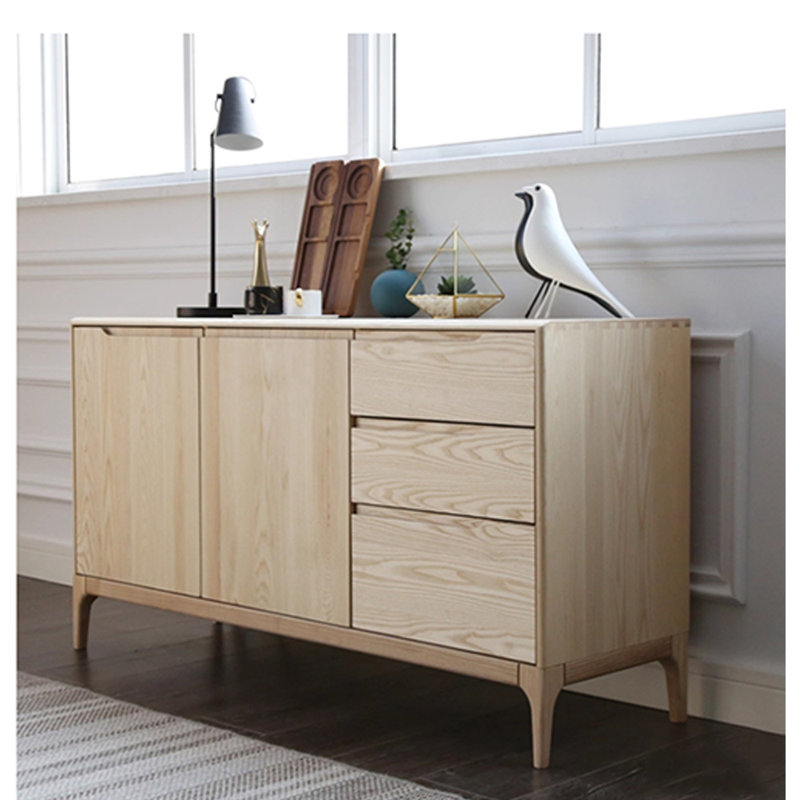 Buffet simple japonais moderne, H 31,5 po x l 49,21 po x P 17,75 po