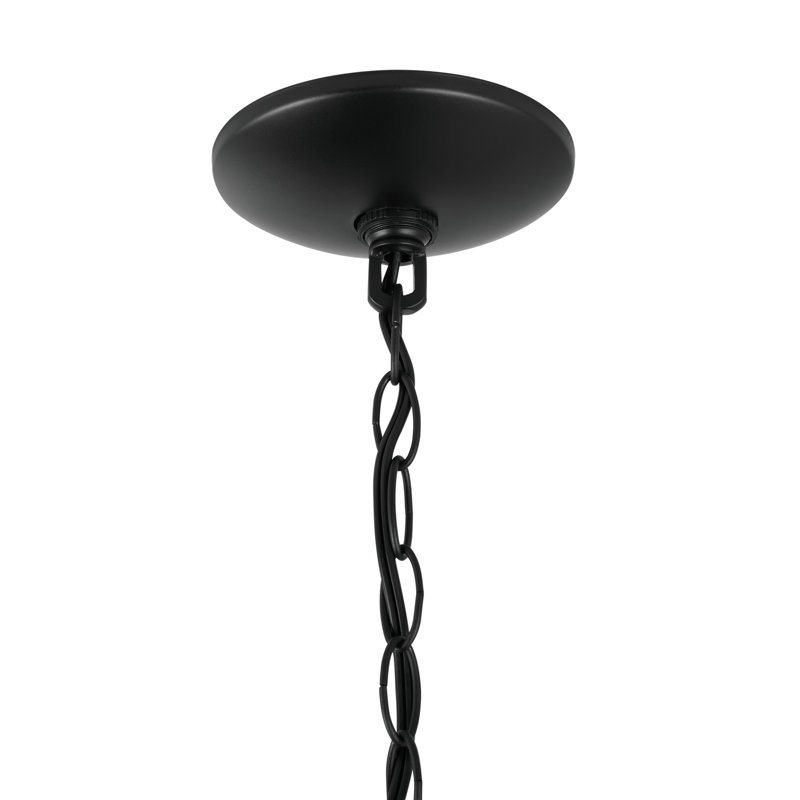Luminaire suspendu géométrique à 3 lumières Stanton, Noir mat
