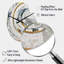 Horloge murale grise et jaune II-105484121