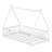 Tent-Shaped Floor Bed,Teepee Bed With Guardrails,Slats-854328843