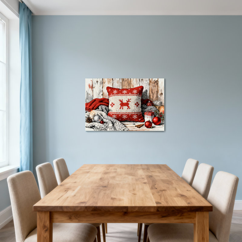 Motif de coussin de Noël flocons de neige