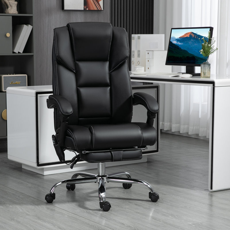 Fauteuil de bureau Vinsetto Massage, Noir