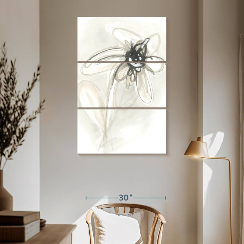 Avery, geste floral neutre V, H 65 po x l 42 po