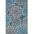 Hagy Modern Floral Textured Weave Navy/Aqua Indoor/Outdoor Rug-1985220456