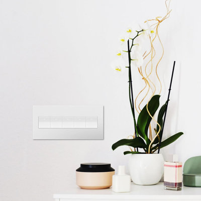  Adorne® 5 - Gang Rocker Wall Plate
