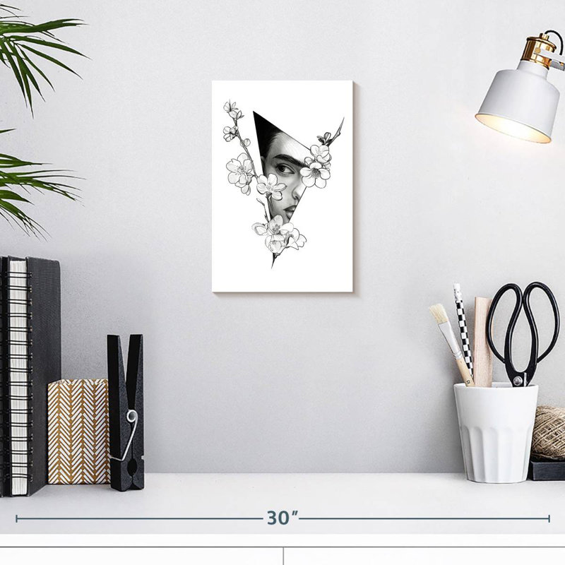 Keiraleigh Triangle Frida Kahlo, 12" H x 8" W