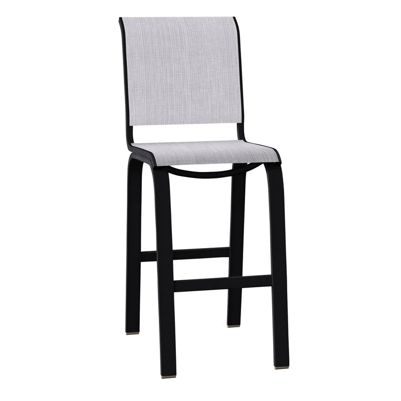 Tabouret de bar 29,5 po Holna, Noir texturé, Bijou