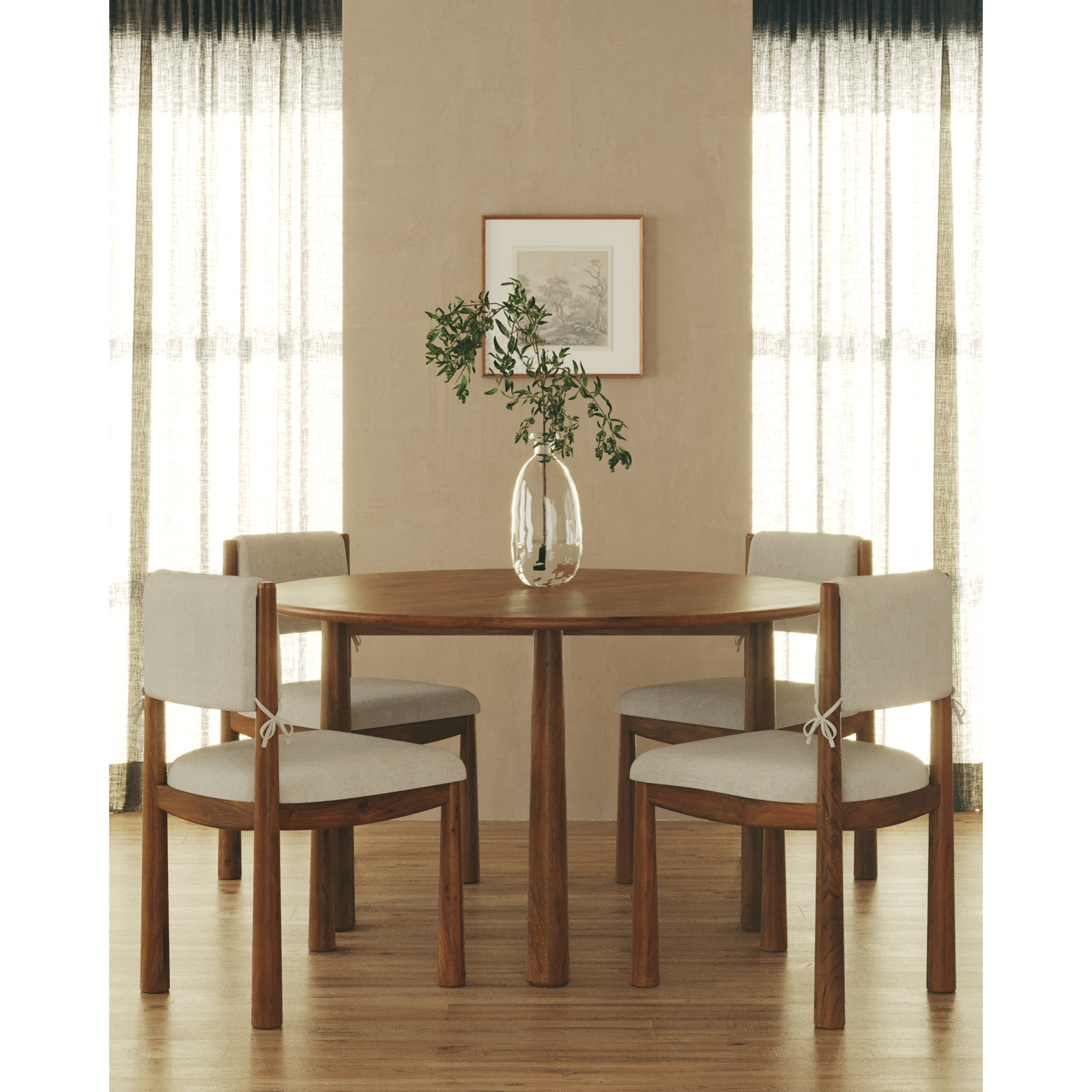 52" Acacia Dining Table