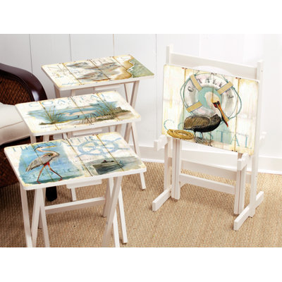 Ensemble de tables-plateaux Shore Birds
