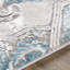 Tapis oriental gris / bleu sarcelle-462943603