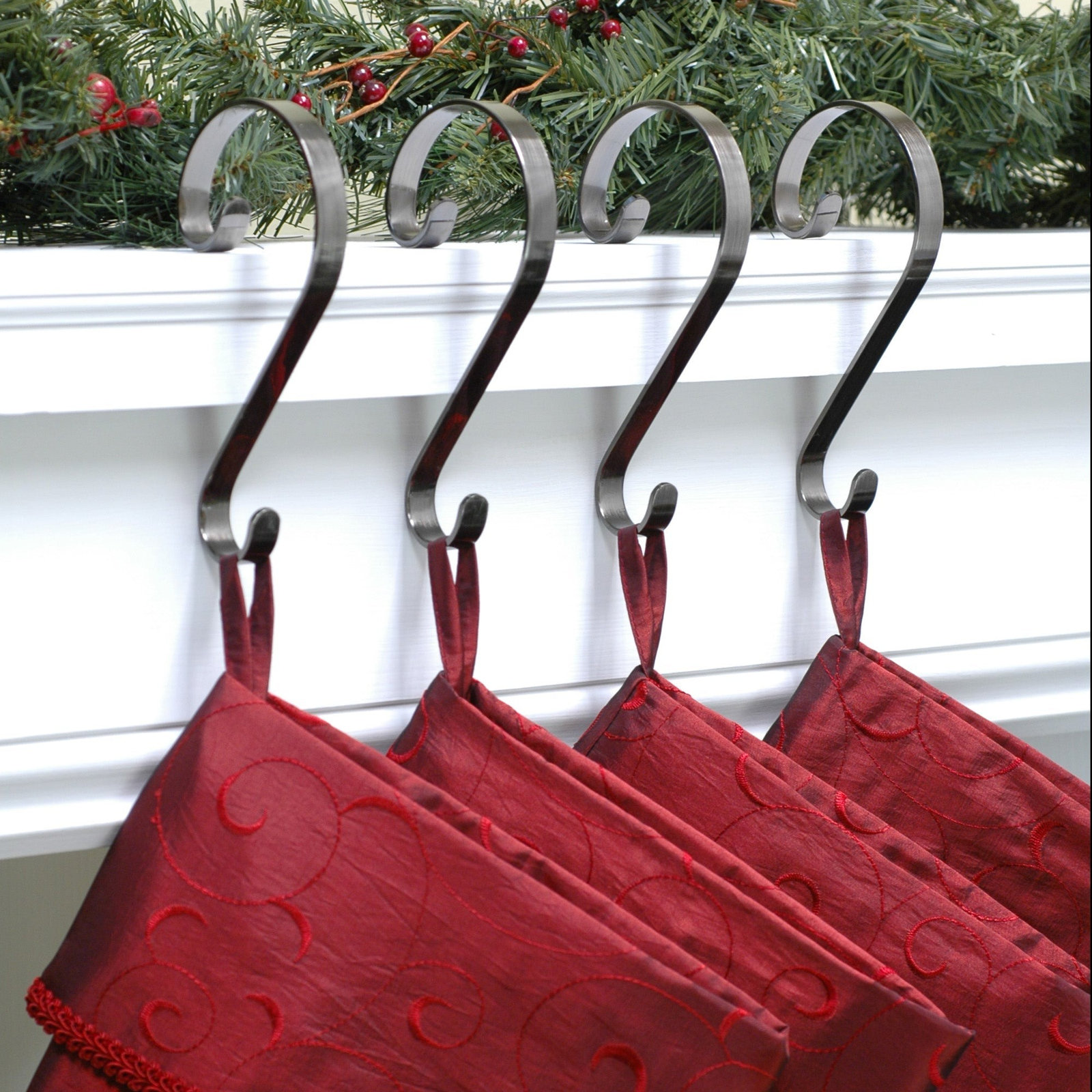 Stocking Holder, Brushed Nickel
