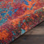 Tapis bleu / rouge à motif abstrait Velva-1482009452