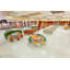 Tabouret et banc mobile - rond - 4 tabourets et 2 bancs