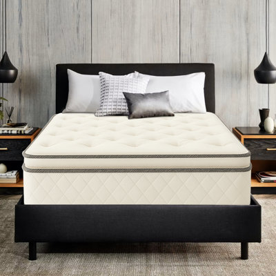 10-Inch Medium Plush Pillowtop Innerspring Mattress by White Noise
